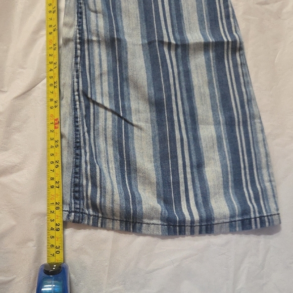 We The Free Light and Medium Blue Striped Pants - Picture 3 of 5